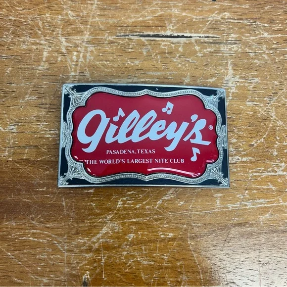 Gilley's Nite Club Country Western Belt Buckle Pasadena Texas Music Memorabilia - Picture 1 of 7
